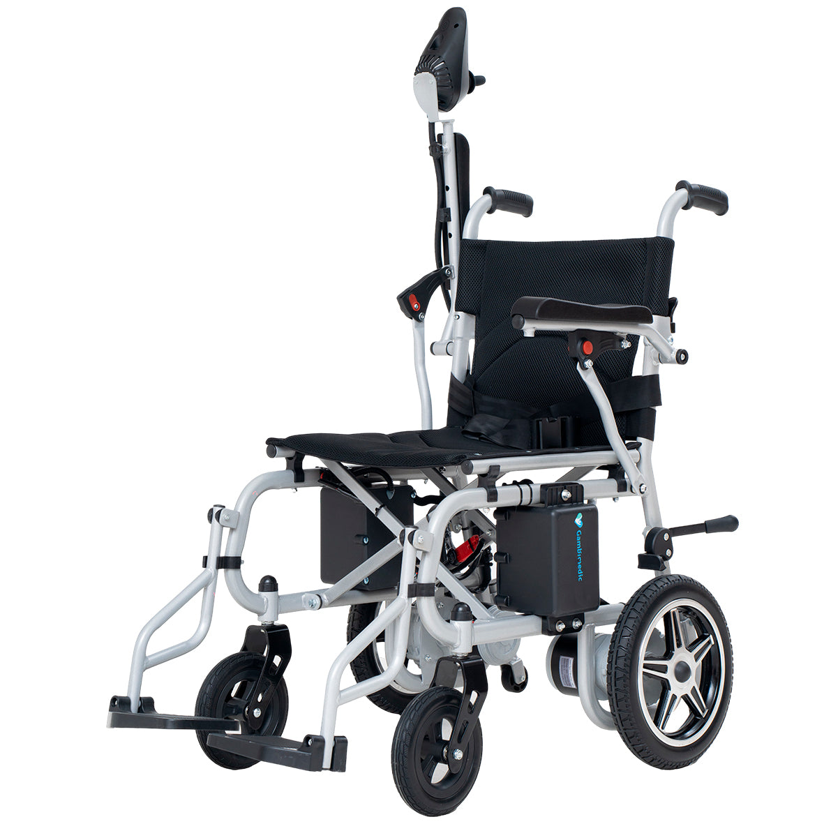 Gambimedic Silla De Ruedas Electrica Acero 32kg Mod. Gm6013a Soporta 100kg Todoterreno Permitida En Aviones Portatil Para Viaje Plegable 2 Motores 250w Bateria Acido Plomo Sellada 24v12ah De 288kw