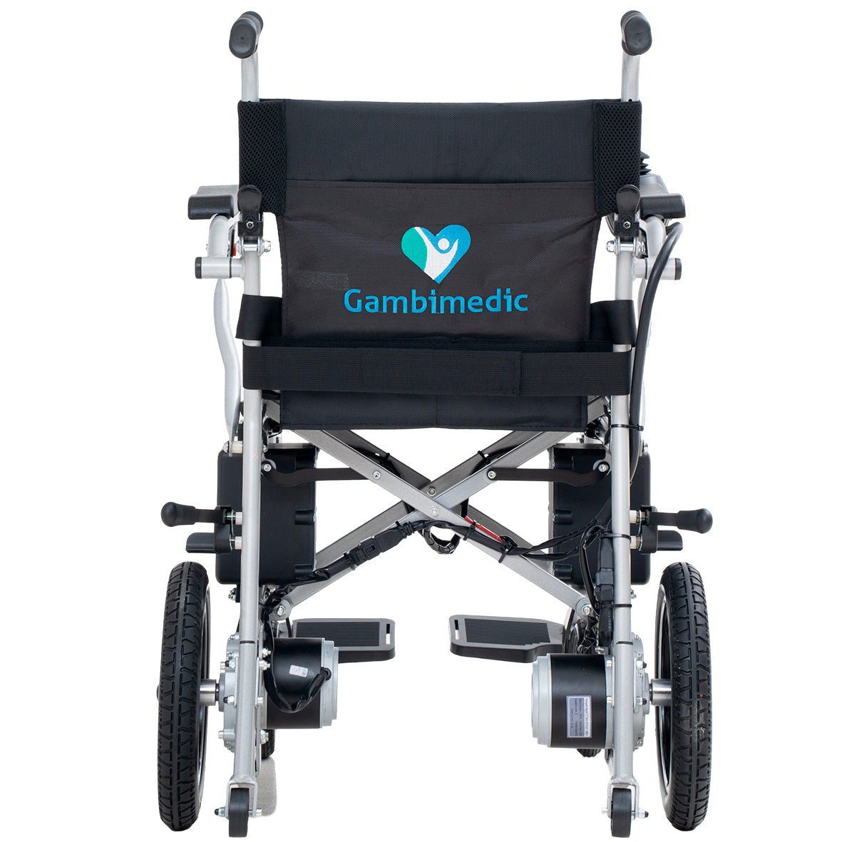 Gambimedic Silla De Ruedas Electrica Acero 32kg Mod. Gm6013a Soporta 100kg Todoterreno Permitida En Aviones Portatil Para Viaje Plegable 2 Motores 250w Bateria Acido Plomo Sellada 24v12ah De 288kw