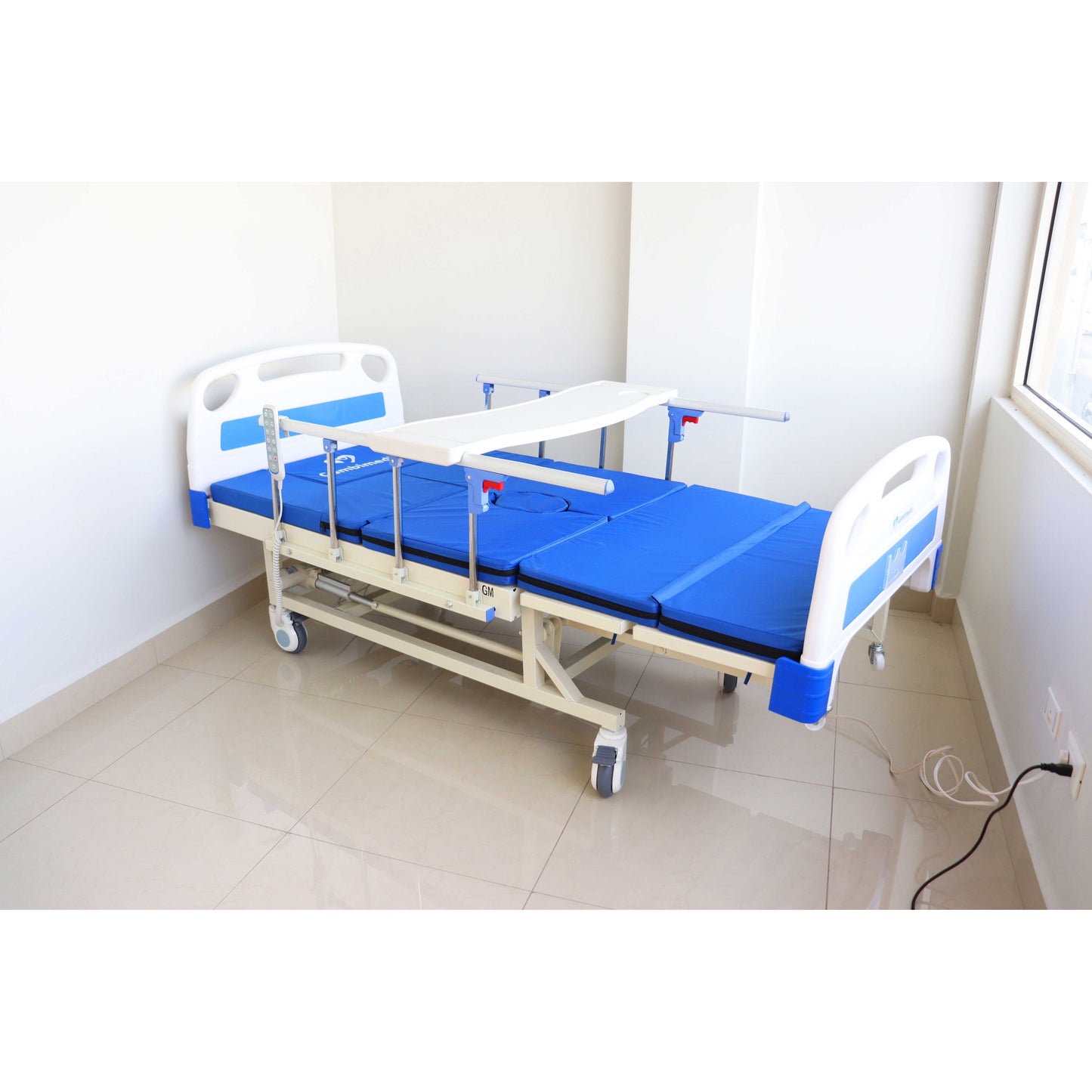 Cama Hospital Electrica Multifunciones Ideal Para Casa Cama Medica Enfermeria Portasuero Colchon Posicion Para Ir Al Baño Y Girar Al Paciente Acostado Levanta Piernas y Espalda