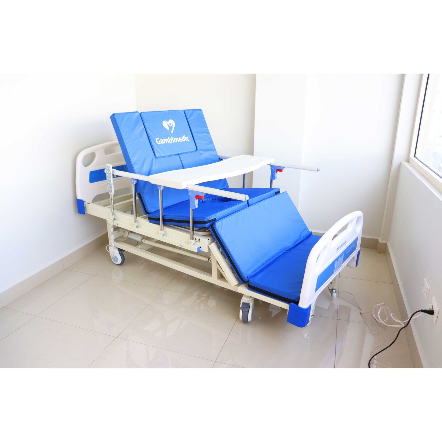 Cama Hospital Electrica Multifunciones Ideal Para Casa Cama Medica Enfermeria Portasuero Colchon Posicion Para Ir Al Baño Y Girar Al Paciente Acostado Levanta Piernas y Espalda