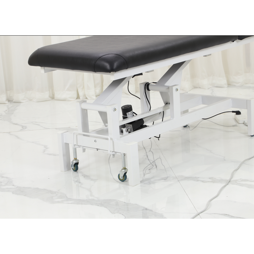 Gambimedic Cama Mesa De Exploracion Medica Electrica 2 Motores Consultorio Hospital Clinica Colchon Piel 9cm Altura Ajustable 57- 92cm Almohada Cabeza Removible Con Hueco Respaldo Reclinable 0-75° Modelo ET11-1