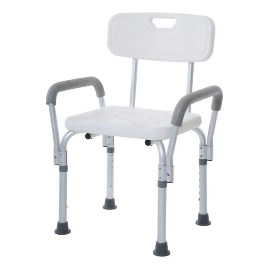 Gambimedic Silla De Ducha Con Respaldo Y Agarraderas Brazos Altura Ajustable Silla Regadera Baño Bano 3 En 1 Se Convierte En Banco De Ducha Y Silla De Ducha
