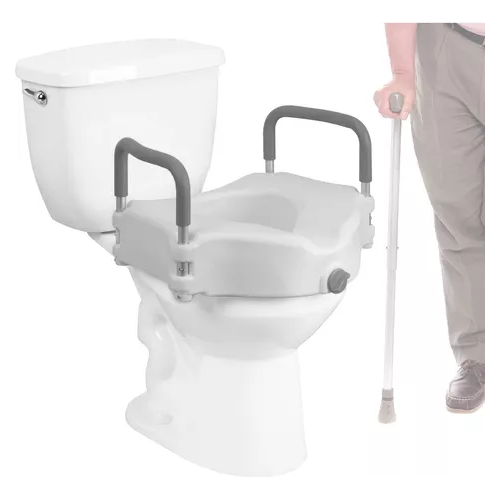 Aumento Incremento Para Baño Sanitario Inodoro Con Apoyo Y Seguro