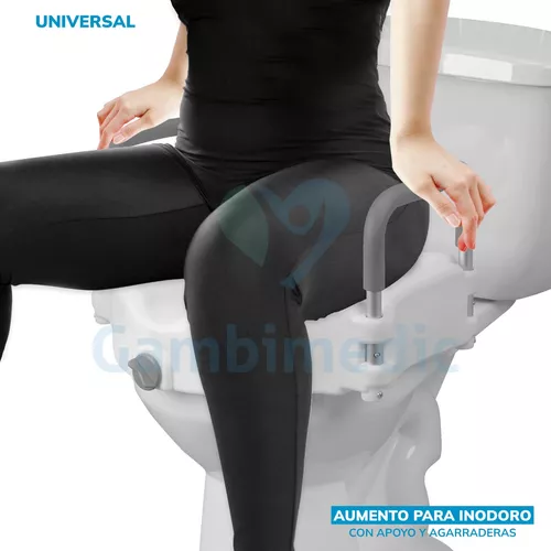Aumento Incremento Para Baño Sanitario Inodoro Con Apoyo Y Seguro