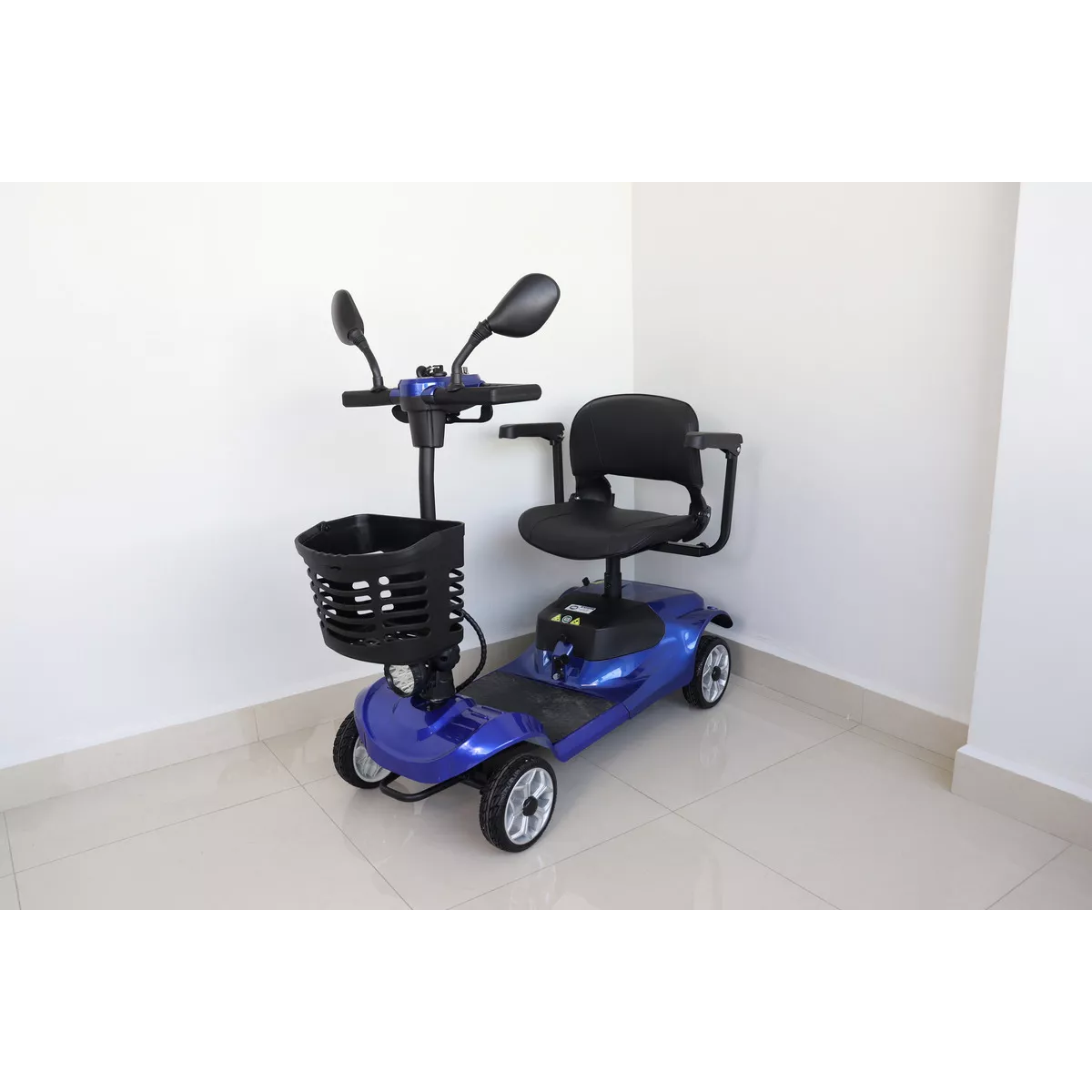 Scooter Electrico 4 Ruedas Silla de Ruedas Electrica Desarmable Soporta Hasta 150KG