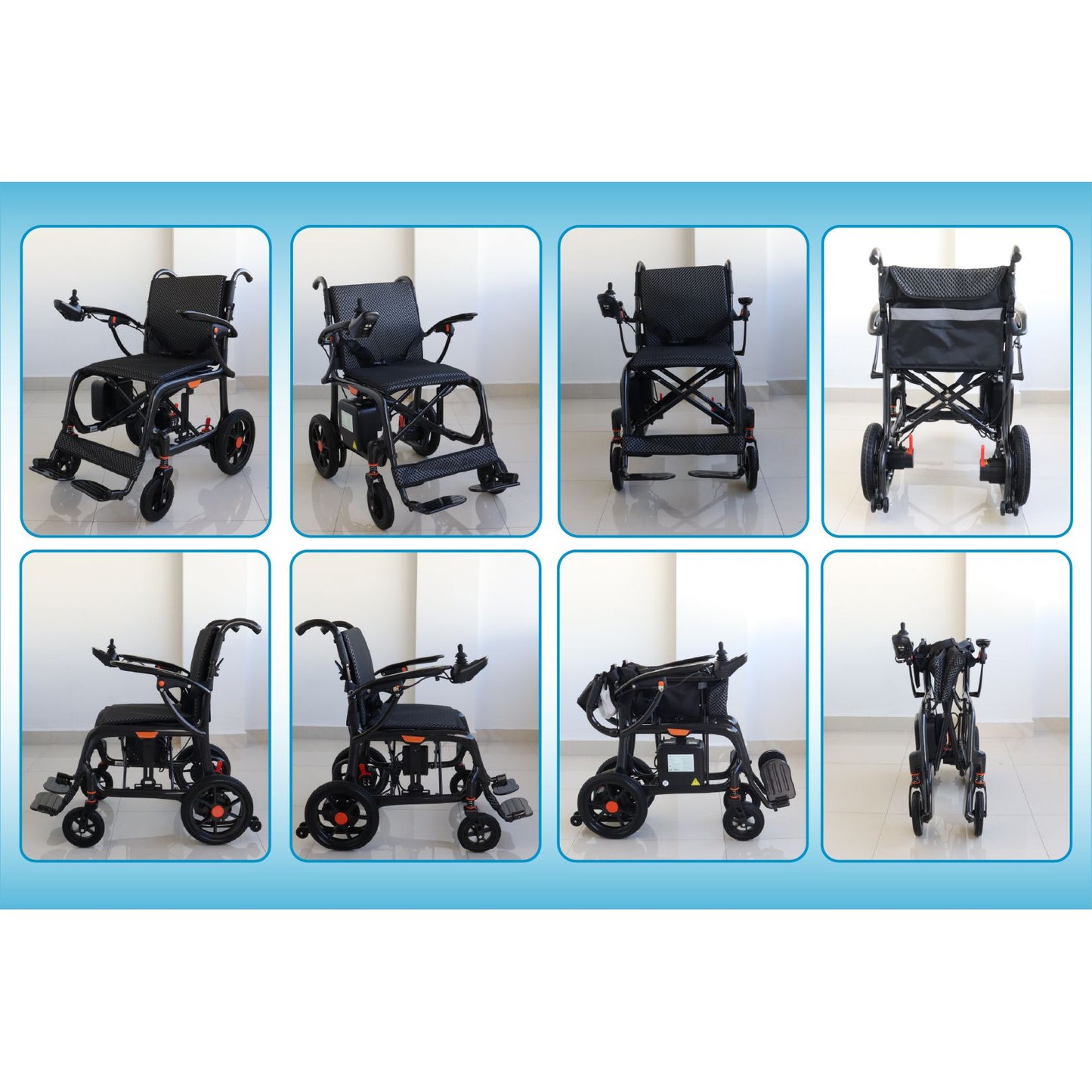 Gambimedic Silla De Ruedas Electrica Mod. 209 Plegable Bateria De Litio 24v 12ah 288wh Peso 16.2 kg Motores De 200w Llantas Todoterreno Permitida En Avion