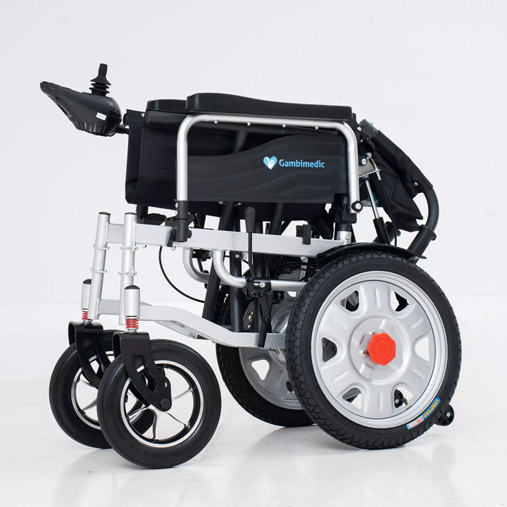 Gambimedic Silla De Ruedas Electrica Todoterreno Elevapiernas Llantas Neumaticas De Aire 16 Respaldo Reclinable Tipo Cama Modelo Gm6005 Sistema Portatil Bateria Sellada Acido Plomo Permitida En Avion