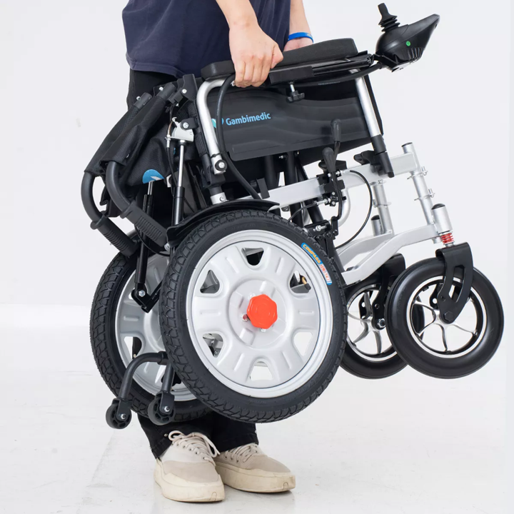Gambimedic Silla De Ruedas Electrica Todoterreno Elevapiernas Llantas Neumaticas De Aire 16 Respaldo Reclinable Tipo Cama Modelo Gm6005 Sistema Portatil Bateria Sellada Acido Plomo Permitida En Avion