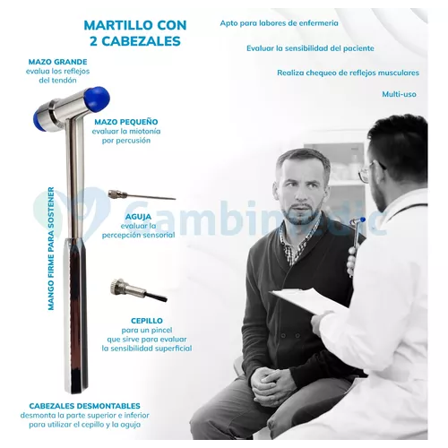 Martillo Buck Para Reflejos Instrumento Medico Colores