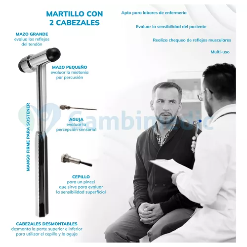 Martillo Buck Para Reflejos Instrumento Medico Colores