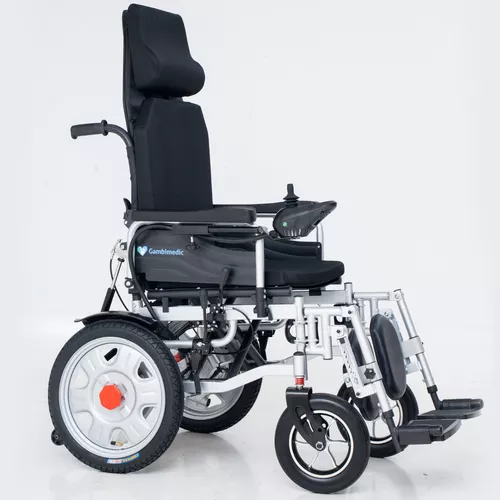 Gambimedic Silla De Ruedas Electrica Todoterreno Elevapiernas Llantas Neumaticas De Aire 16 Respaldo Reclinable Tipo Cama Modelo Gm6005 Sistema Portatil Bateria Sellada Acido Plomo Permitida En Avion