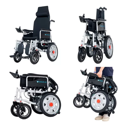 Gambimedic Silla De Ruedas Electrica Todoterreno Elevapiernas Llantas Neumaticas De Aire 16 Respaldo Reclinable Tipo Cama Modelo Gm6005 Sistema Portatil Bateria Sellada Acido Plomo Permitida En Avion
