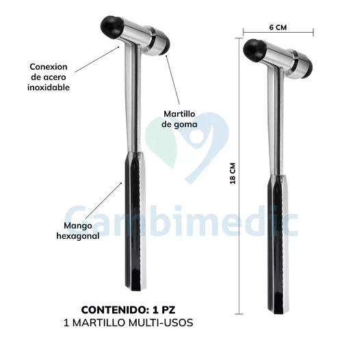 Martillo Buck Para Reflejos Instrumento Medico Colores