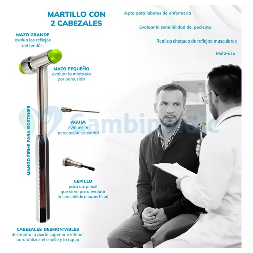 Martillo Buck Para Reflejos Instrumento Medico Colores