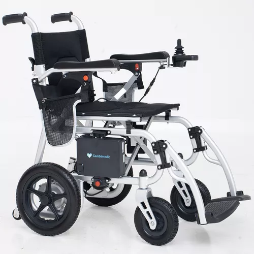 Gambimedic Silla De Ruedas Electrica Aluminio 18kg Ligera Portatil Plegable Compacta Todoterreno Mod.gm6013 Incluye Control Inalambrico Extra Soporta 100kg Bateria Litio 24v10ah (240wh) 2 Motores 180w