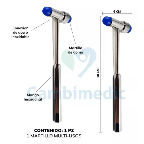 Martillo Buck Para Reflejos Instrumento Medico Colores