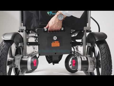 Silla De Ruedas Electrica Gambimedic Modelo GM101 Todoterreno Llanta Neumatica Acero Plegable 5 Velocidades Asiento 50cm Con Colchon Soporta Hasta 110KG Meses Sin Intereses