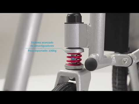 Silla de Ruedas Electrica Aluminio 18KG Mod. Gm6014 Con Control Inalambrico Super Ligera Portatil Bateria Litio 24v12ah 288wh Dos Motores de 150w