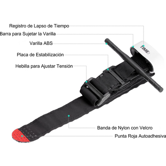 GAMBIMEDIC Torniquete Ligadura Tactico Militar Cat Camping Paramedicos Policia Militares Kit de Primeros Auxilios Emergencia Lesion Sangrado Hemorragia Aplicacion De Una Sola Mano