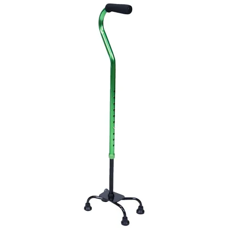 Baston 4 Patas Lujo Ajustable Aluminio Ortopedico 4 Apoyos