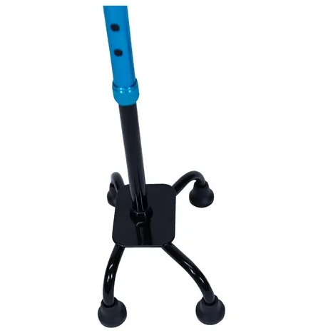 Baston 4 Patas Lujo Ajustable Aluminio Ortopedico 4 Apoyos