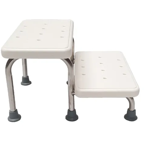 Banco Banqueta Escalon De 2 Peldaños Apoyo Para Cama Y Baño