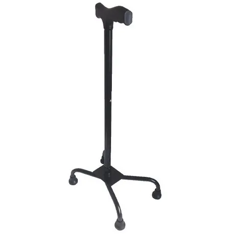 Baston 4 Patas Lujo Ajustable Aluminio Base Grande 4 Apoyos