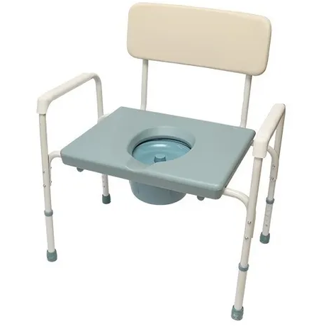 Silla Baño Wc Sanitario Bariatrico Cómodo Ajustable Aluminio