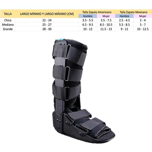 Bota Ferula Ortopedica Walker Larga Inmovilizador De Tobillo