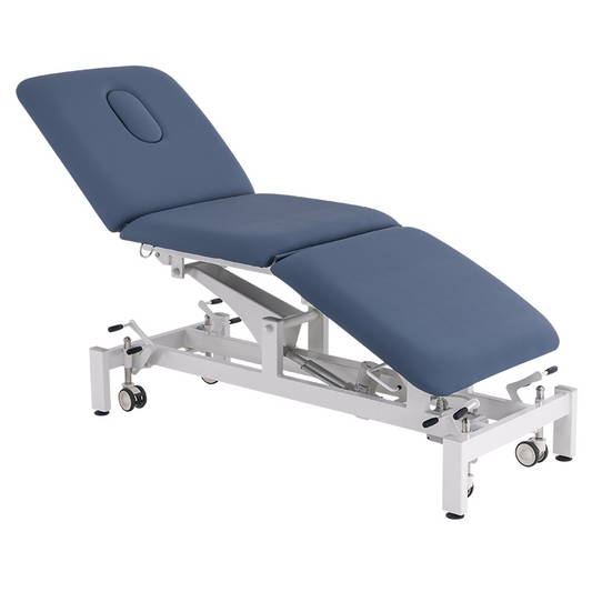 Gambimedic Cama Mesa De Exploracion Medica Electrica 2 Motores Consultorio Hospital Clinica Colchon Con Ruedas Y Piel De Alta Densidad Grado Medico Mod. Et11-4 Reclinable