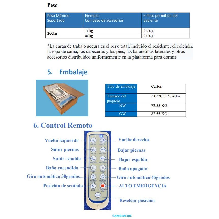 Cama Hospital Electrica 4 Posiciones Multifuncion Ideal Para Casa Cama Medica Incluye Colchon y Envio