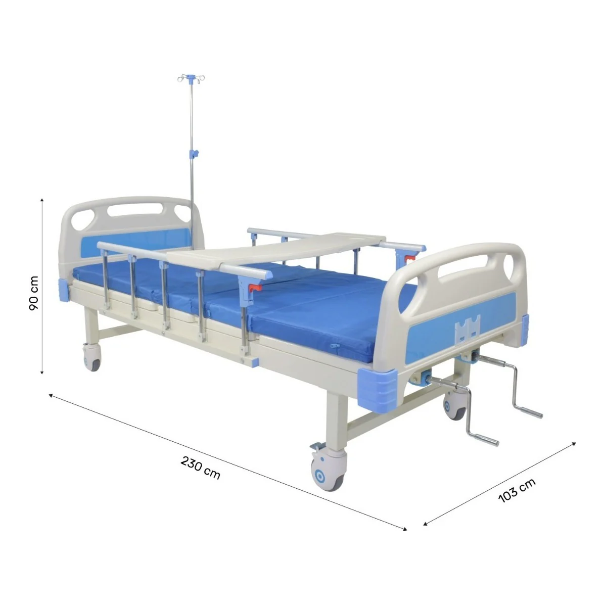 Cama Hospitalaria Manual De Lujo Con Colchon Y Envio Gratis