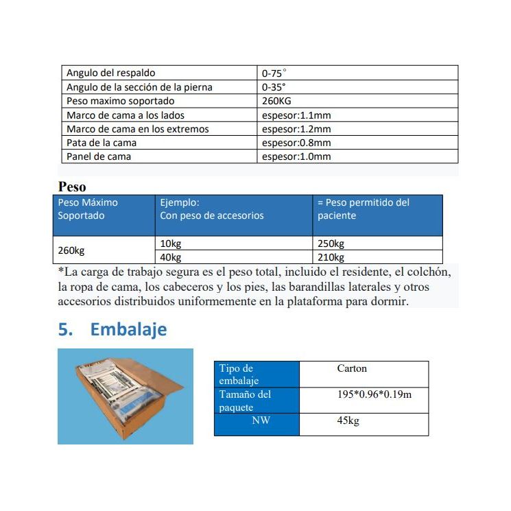 Gambimedic Cama Hospital Electrica 2 Funciones Lujo Barandales Incluye Colchon Y Portasuero Ruedas Con Freno Control Electrico