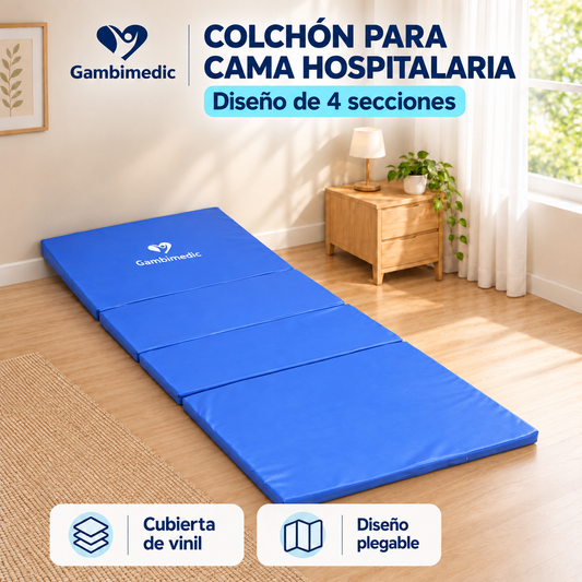 Colchon Cama Hospital Gambimedic 4 Secciones Esponja 6cm