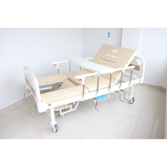 Gambimedic Cama Hospital Manual Para Casa Enfermera Multifunciones 5 Posiciones Con Baño Para Facil Evacuacion Portasuero Mesa Colchon Incluido Cama Hospitalaria 5 Funciones Soporta 260kg Envio Gratis Modelo GM-A01-01