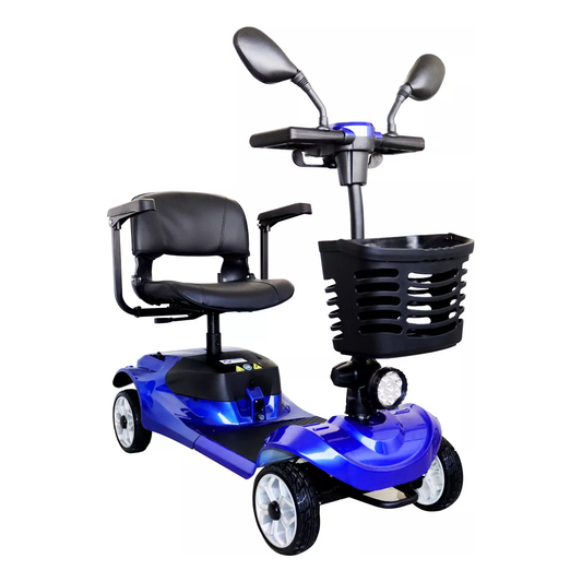 Scooter Electrico 4 Ruedas Silla de Ruedas Electrica Desarmable Soporta Hasta 150KG