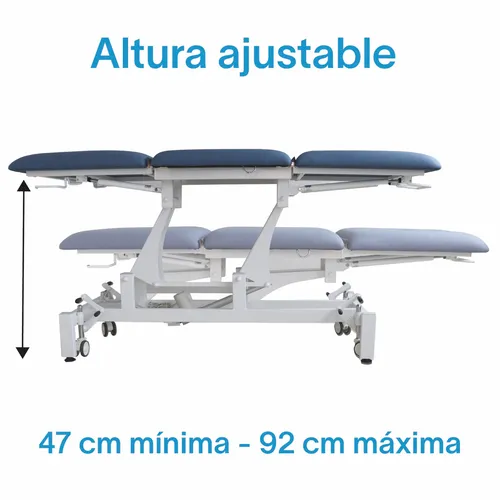 Gambimedic Cama Mesa De Exploracion Medica Electrica 2 Motores Consultorio Hospital Clinica Colchon Con Ruedas Y Piel De Alta Densidad Grado Medico Mod. Et11-4 Reclinable