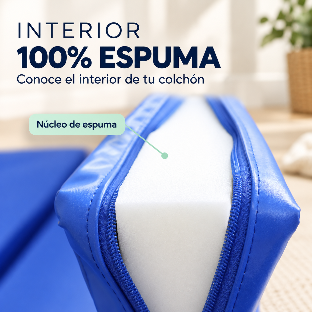 Colchon Cama Hospital Gambimedic 4 Secciones Esponja 6cm