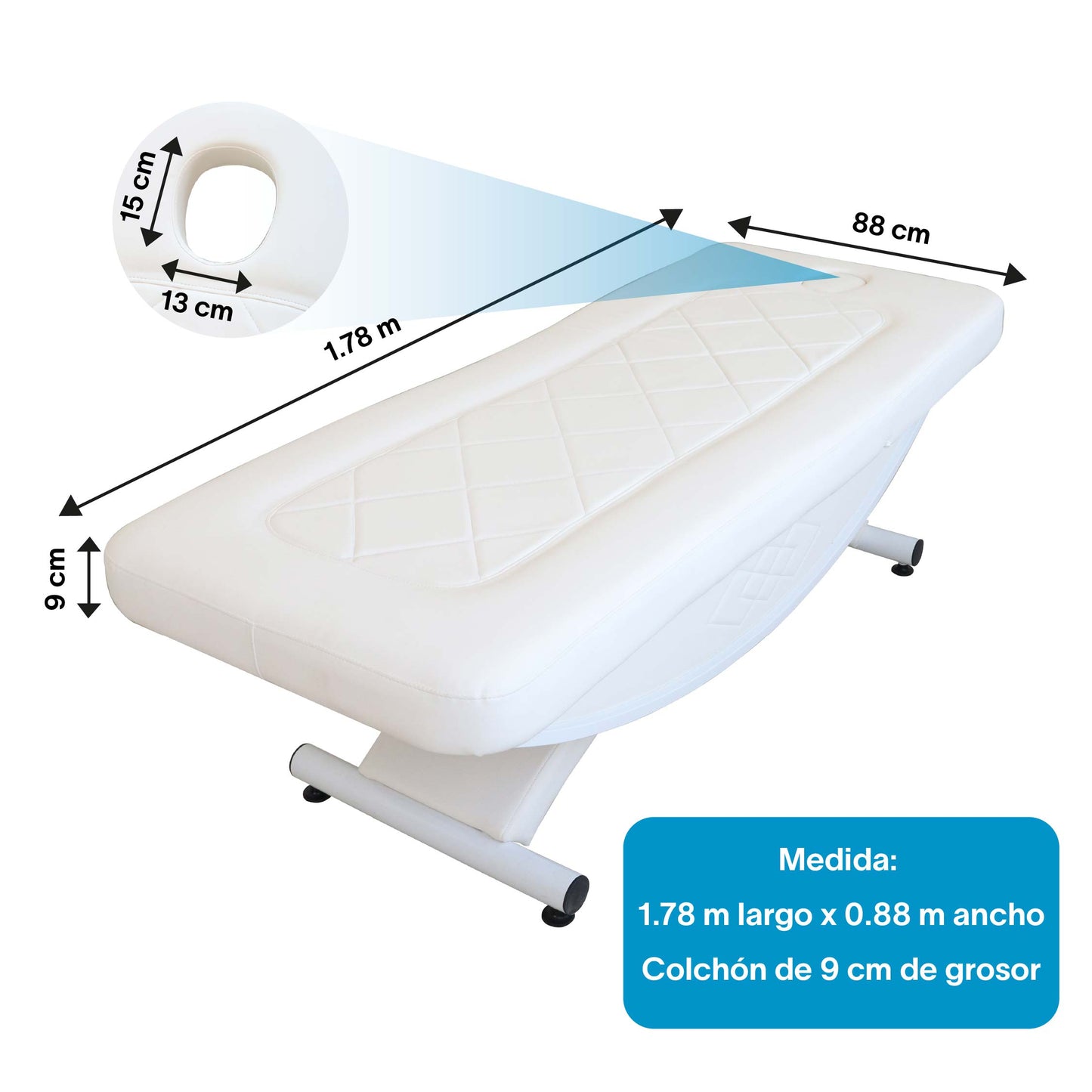 Gambimedic Cama Mesa De Exploracion Medica Electrica Colchon Ergonomico Consultorio Hospital Clinica Motor Electrico Posicion Ajustable Mod.et11-5