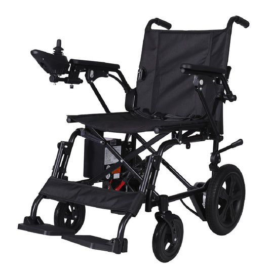 Gambimedic Silla De Ruedas Electrica Acero 22kg Mod. Gm2200 Soporta 100kg Permitida En Aviones Portatil Para Viaje Todoterreno Plegable 2 Motores 150w Bateria Litio 24v12ah De 288wh Incluye Manual