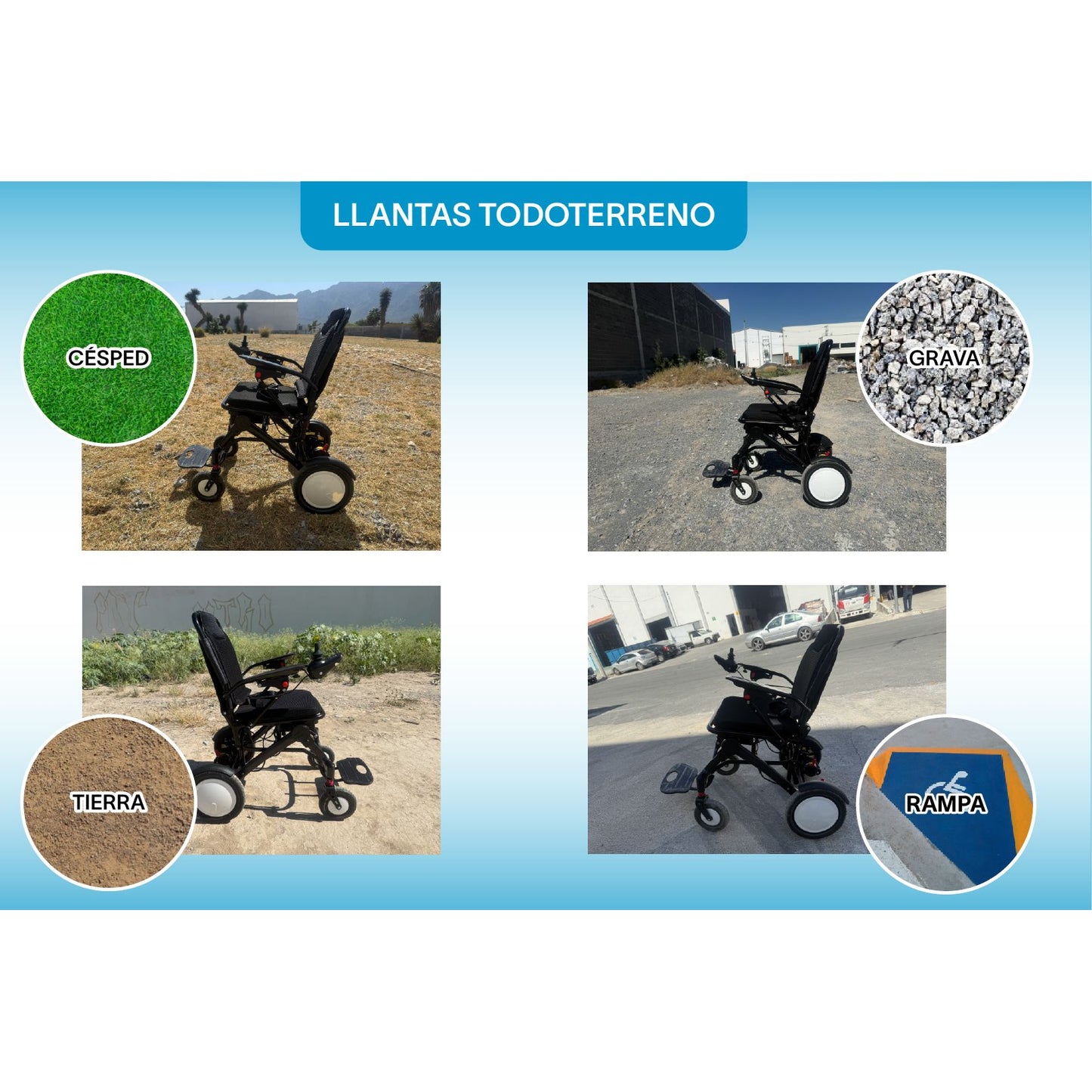 Gambimedic Silla De Ruedas Electrica Mod. 211 Peso 19kg Plegable Portatil Motores De 200w Llantas Todoterreno Bateria De Litio 24v 12ah 288wh Permitida En Avion