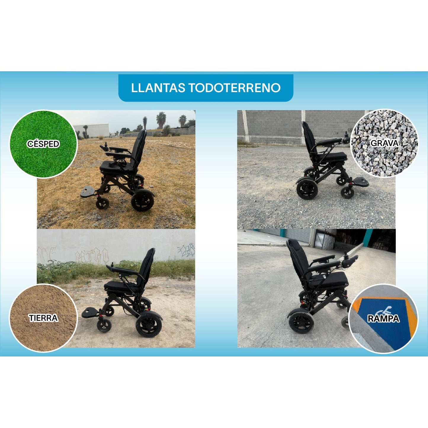 Gambimedic Silla De Ruedas Electrica Mod. 208 Plegable Bateria De Litio 24v 12ah 288wh Peso 21 kg Motores De 200w Llantas Todoterreno Permitida En Avion