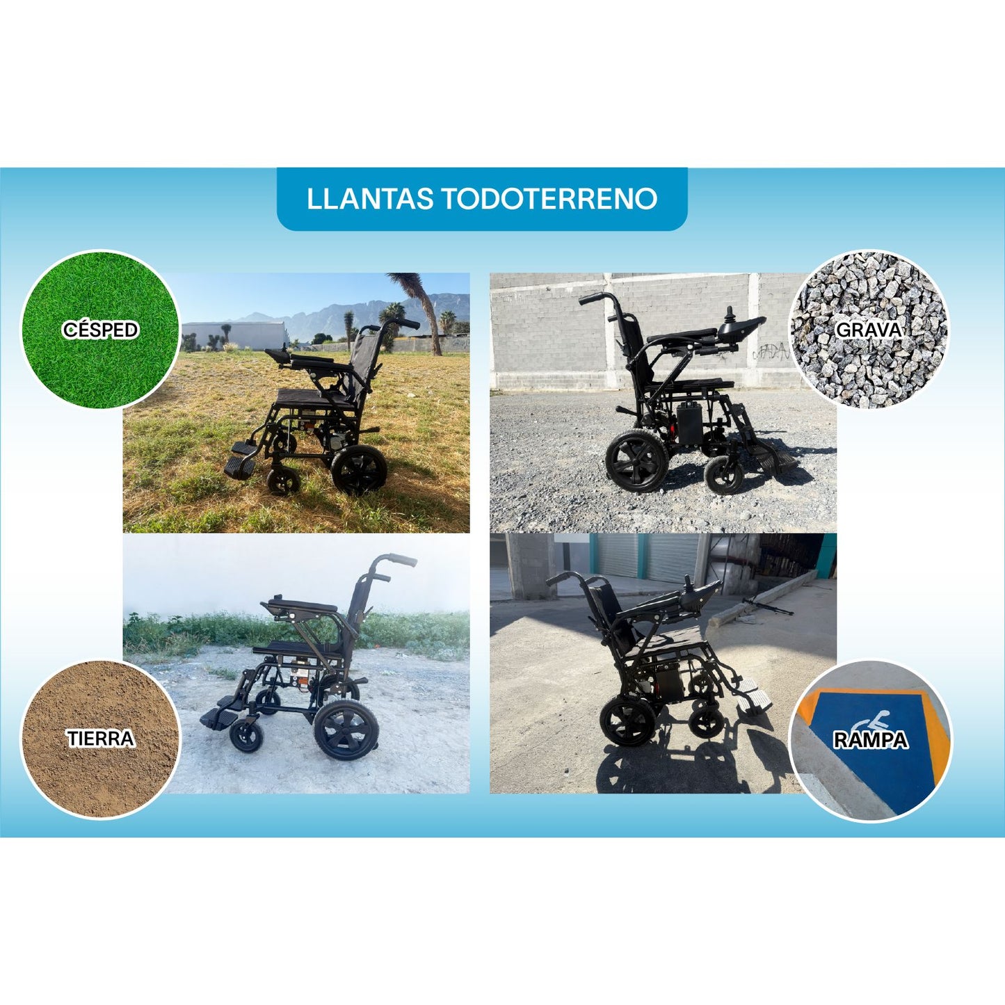 Gambimedic Silla De Ruedas Electrica Acero 22kg Mod. Gm2200 Soporta 100kg Permitida En Aviones Portatil Para Viaje Todoterreno Plegable 2 Motores 150w Bateria Litio 24v12ah De 288wh Incluye Manual