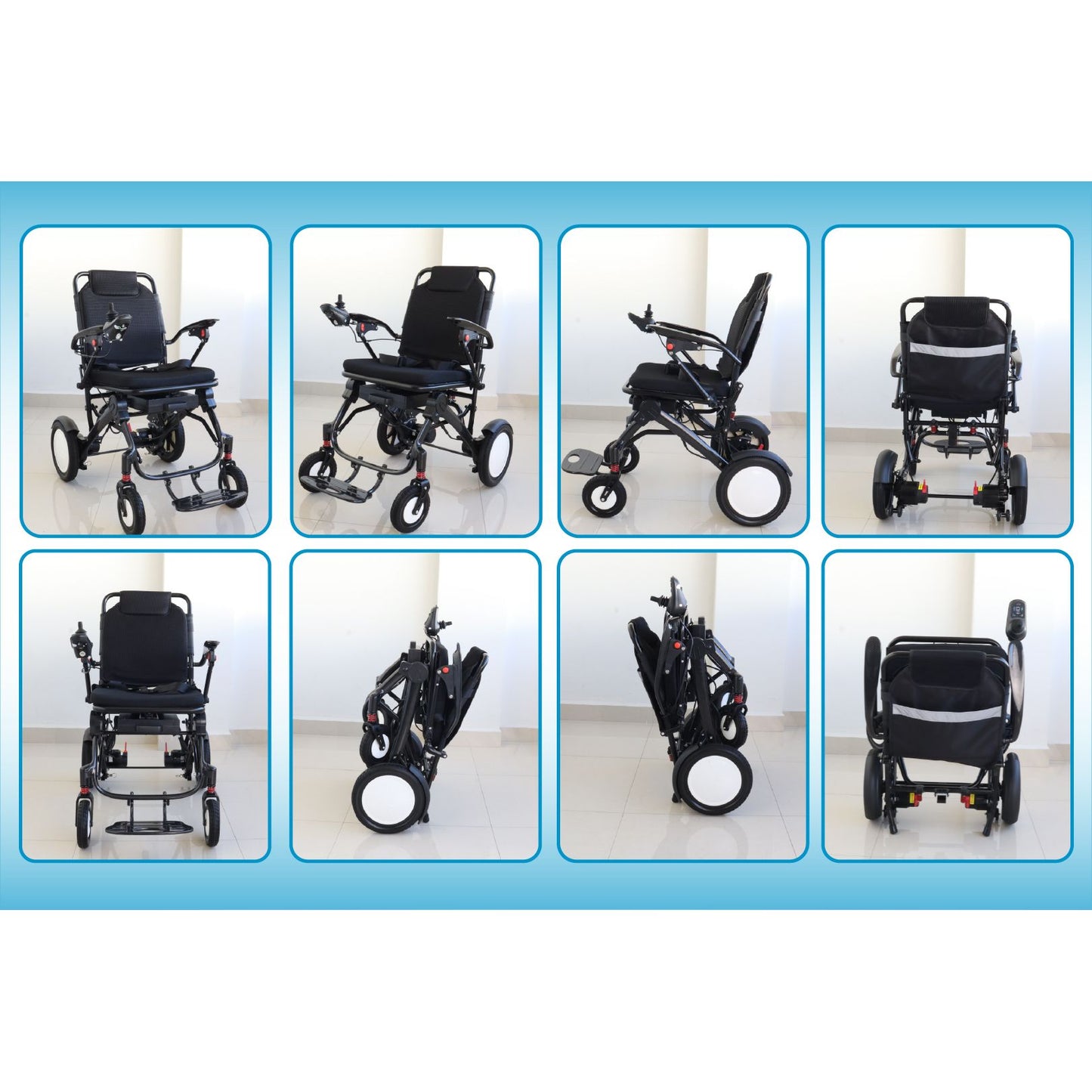 Gambimedic Silla De Ruedas Electrica Mod. 211 Peso 19kg Plegable Portatil Motores De 200w Llantas Todoterreno Bateria De Litio 24v 12ah 288wh Permitida En Avion