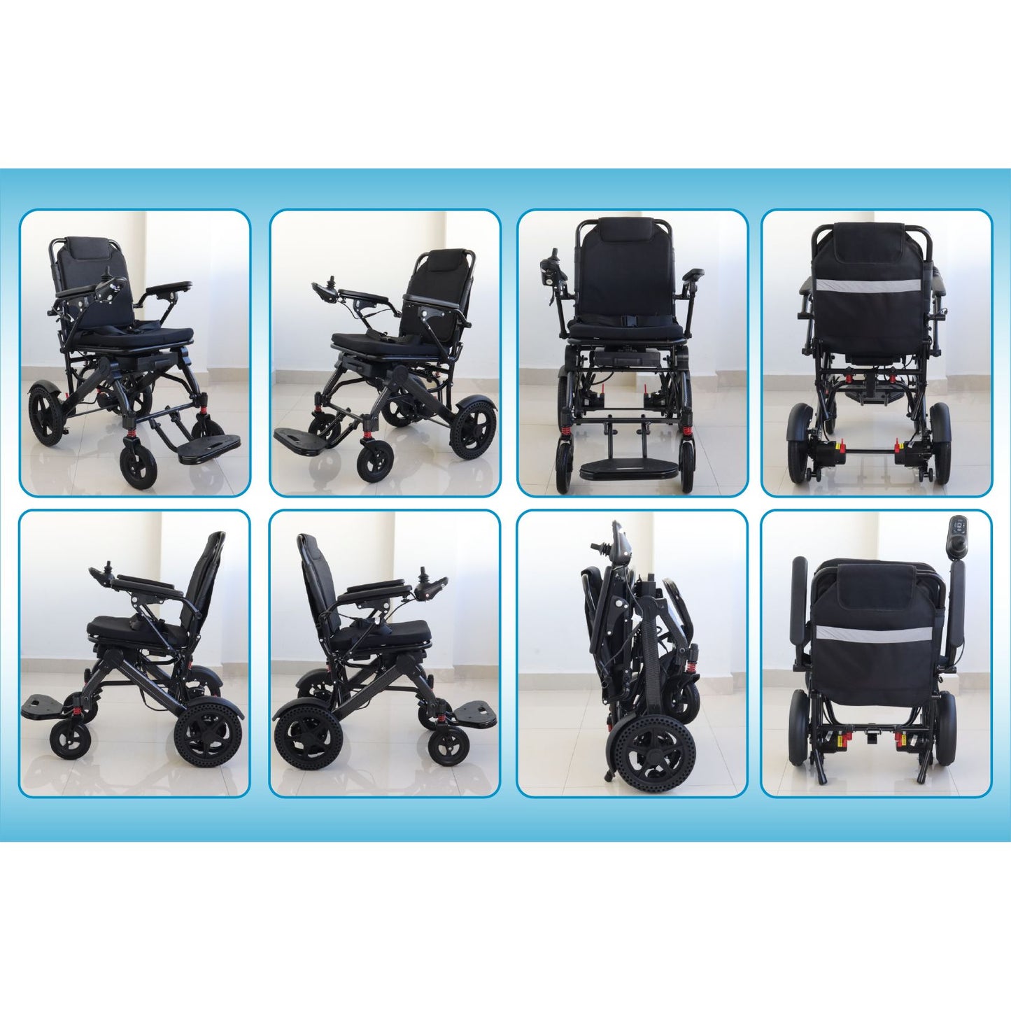 Gambimedic Silla De Ruedas Electrica Mod. 208 Plegable Bateria De Litio 24v 12ah 288wh Peso 21 kg Motores De 200w Llantas Todoterreno Permitida En Avion