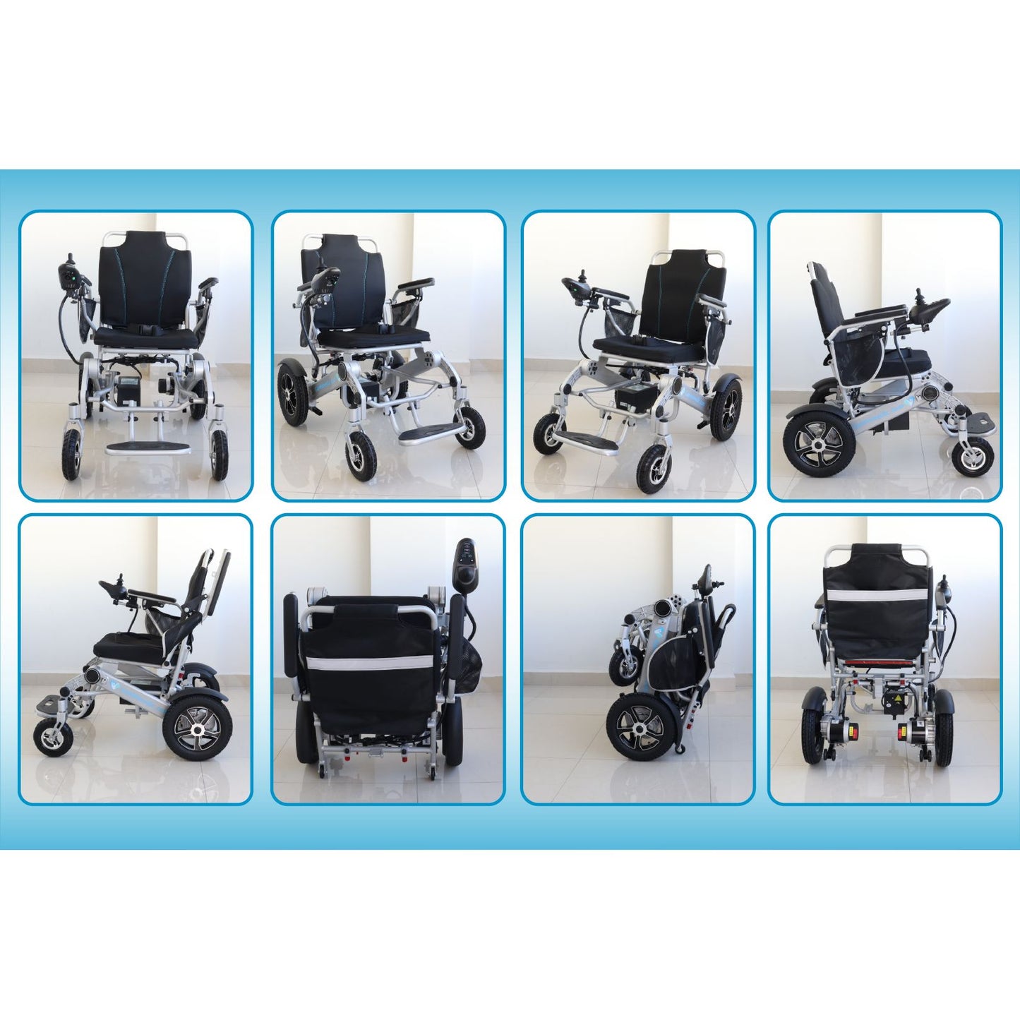 Gambimedic Silla De Ruedas Electrica Todoterreno 7004 Super Potente 2 Motores 24v 350w Ideal Para Exteriores Bateria Litio 288wh Permitida En Avion