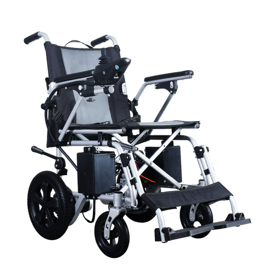 Gambimedic Silla De Ruedas Electrica Acero 28kg Mod. Gm6015 Soporta 100kg Todoterreno Permitida En Aviones Portatil Para Viaje Plegable 2 Motores 150w Bateria Acido Plomo Sellada 24v12ah De 288kwh