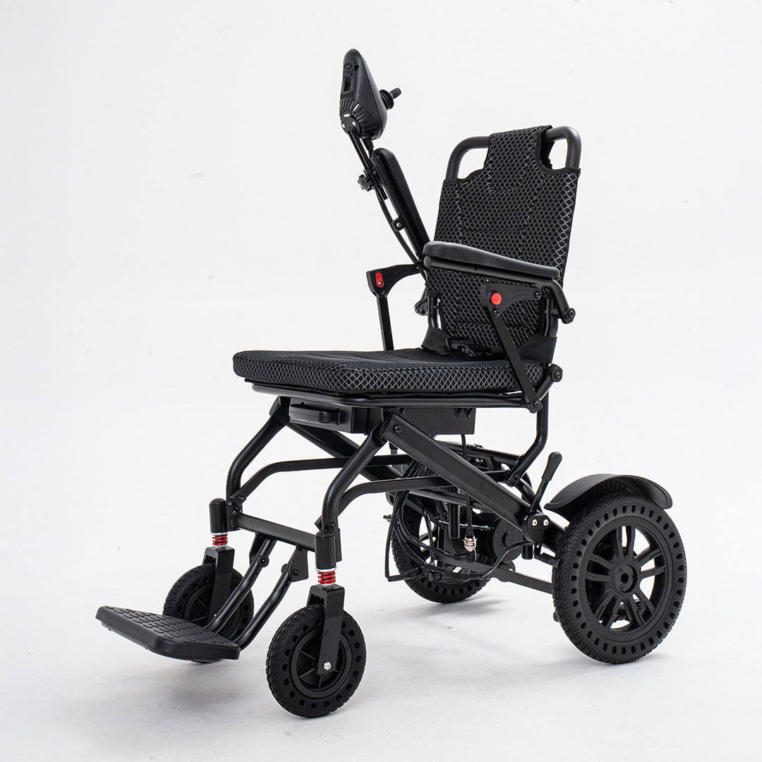 Gambimedic Silla De Ruedas Electrica Aluminio Ligero Llantas Todoterreno Sistema Portatil Tipo Carreola Asiento Acolchonado Gm6018 Bateria Removible Litio Permitida En Avion