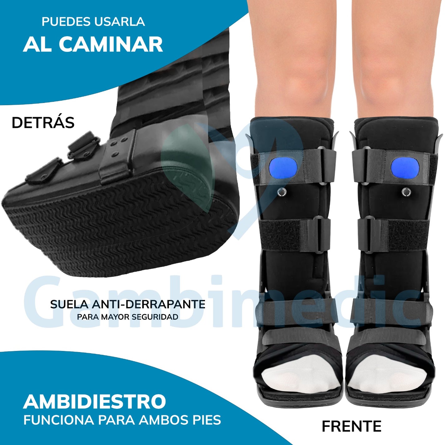 Bota Ferula Walker Corta Ortopedica De Aire Neumatica Comoda – Gambimedic