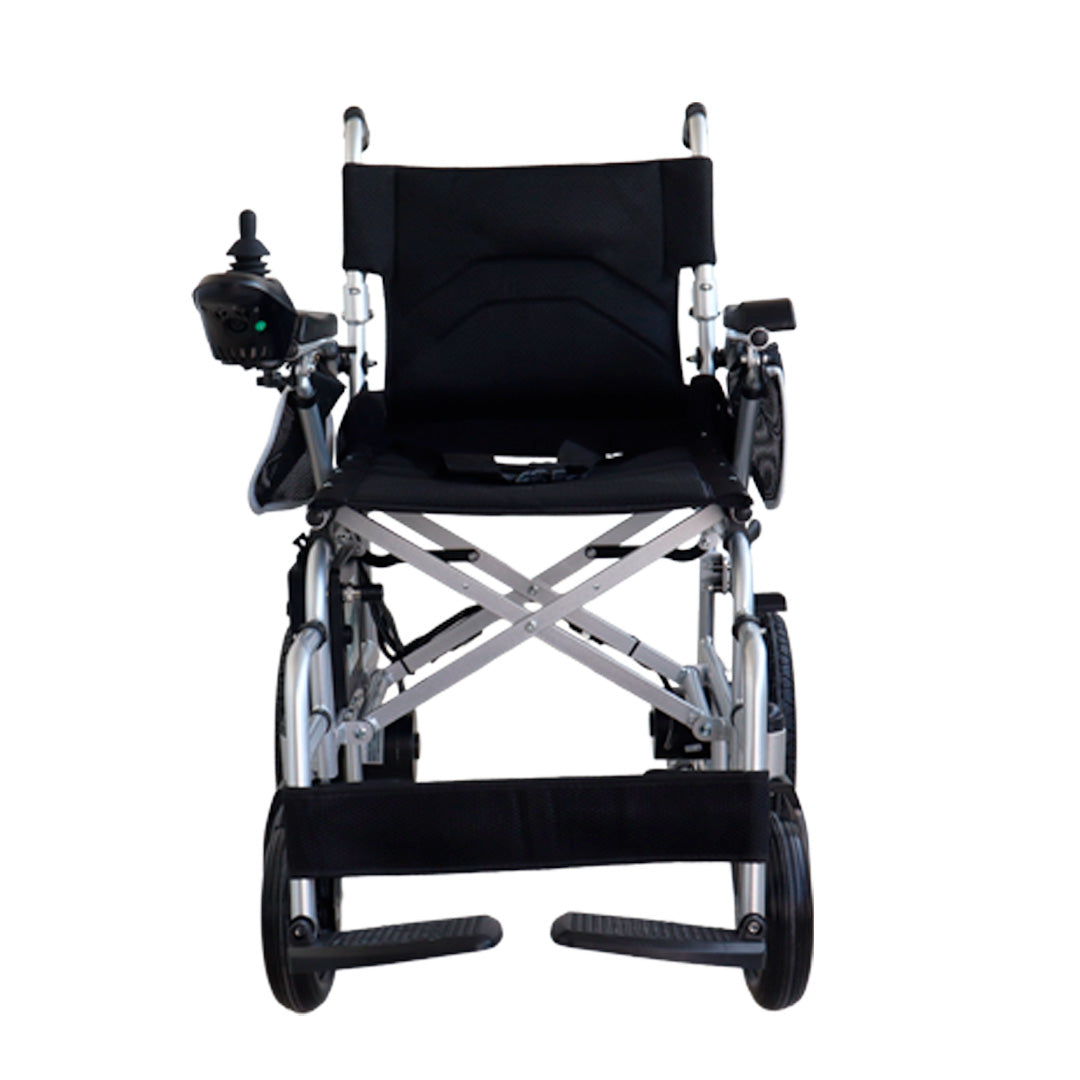 Gambimedic Silla De Ruedas Electrica Aluminio 19kg Super Ligera Portatil Plegable Compacta Todoterreno Control Intercambiable Izquierda o Derecha Soporta 120kg Bateria Litio 24V12AH 288WH